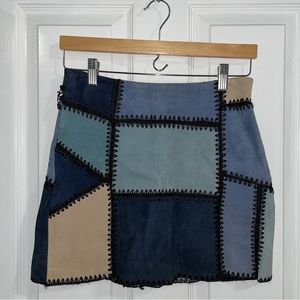 SOLD ELSEWHERE Zara Patchwork Miniskirt